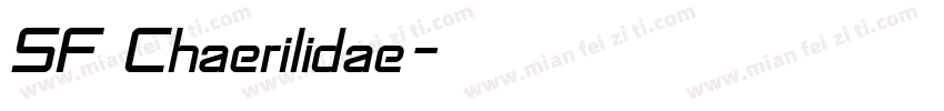 SF Chaerilidae字体转换